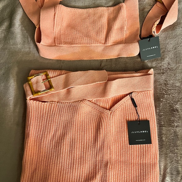 JLUX LABEL PEACH NICOLE RIBBED SET *SOLD OUT* - Picture 6 of 9